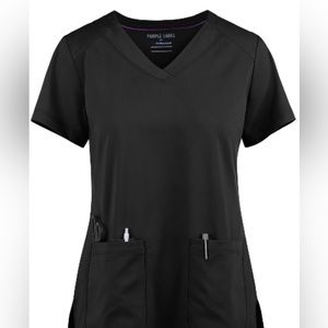 Healing Hands Purple Label Jill Women's 3-Pocket STRETCH V-Neck Scrub Top XS
